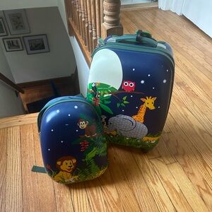 Kids Jungle Animal Luggage Set